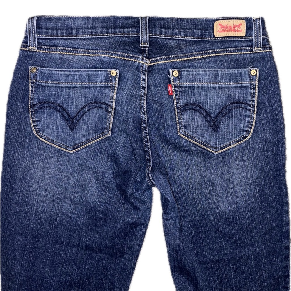Levi's 524 Too Superlow Jeans Sz. 11M EUC 
Women's Dark Blue Skinny jeans 👖